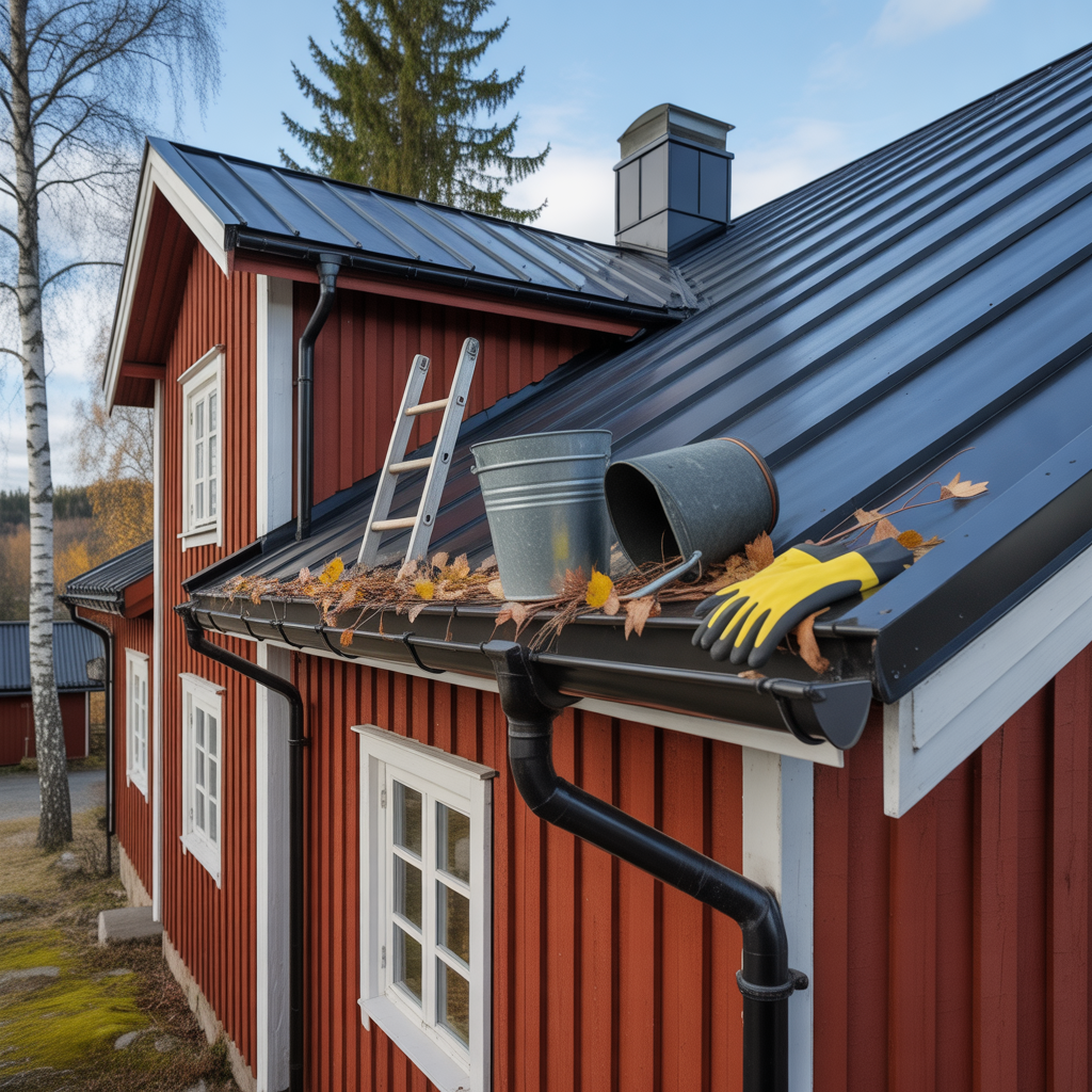 rensa hangrannor och stupror checklista for var och host